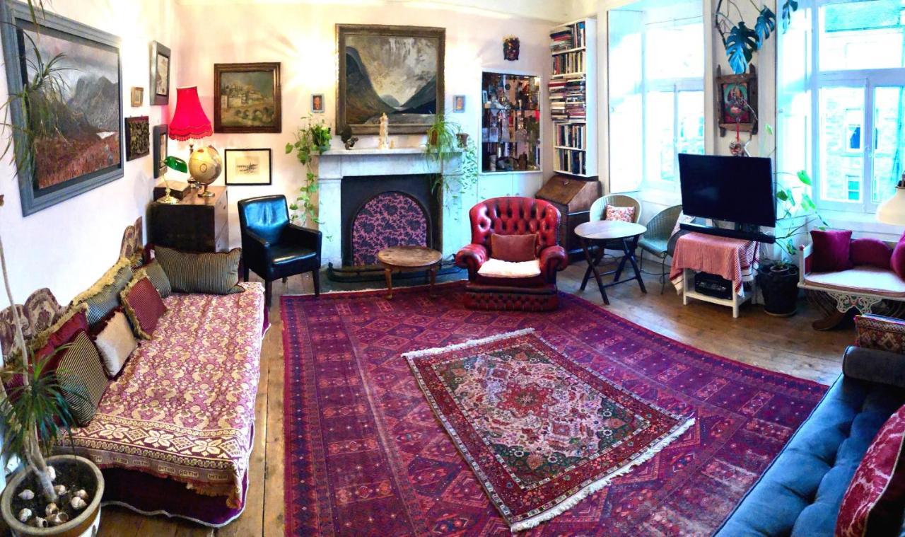 Central Apartment With Parking, Original Art And Antiques Edimburgo Esterno foto
